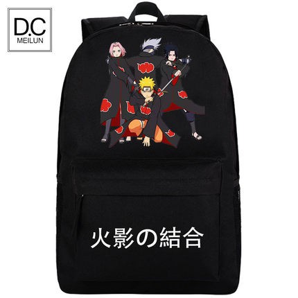 Balo Naruto, Cặp Đi Học Naruto Đen Giá Rẻ!!