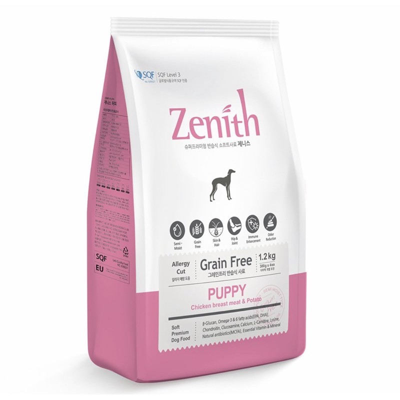 Thức ăn hạt mềm chó nhỏ và mèo Zenith 1.2kg