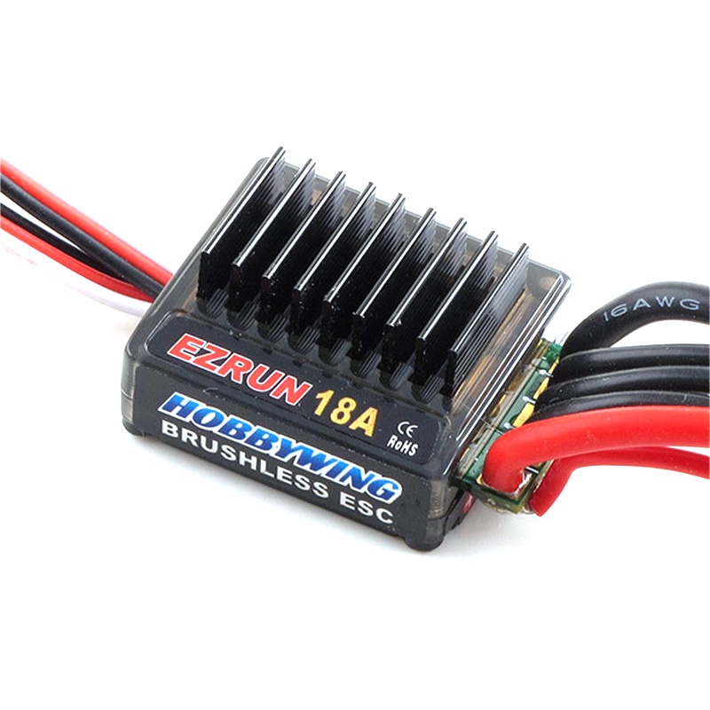 Động Cơ Không Chổi Than HobbyWing 18A ESC 1 / 18th EZRUN-18A-SL Cho Xe Điều Khiển Từ Xa