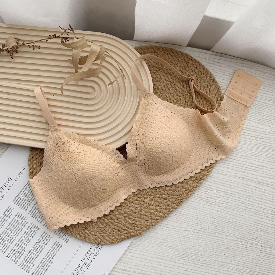 ◎Metwo Zero Áo ngực hai dây phối ren mỏng cỡ nhỏ