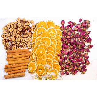 Trà detox cam quế nhiều hương vị đặc biệt SAVATI (táo đỏ, hoa hồng, kỳ tử, hoa nhài, hoa cúc)