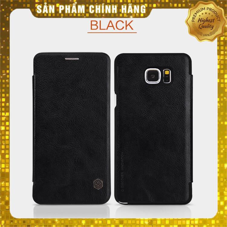 Bao da da bò cho Samsung Galaxy Note 5 chính hãng Nillkin Qin (có ngăn đựng thẻ, mặt da mịn)