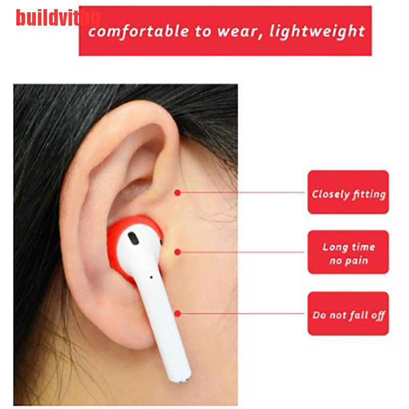 {buildvitbg}2pcs Earphone Replacement Earplug Protector Silicone Earbuds Cover Ear pads Case GVQ