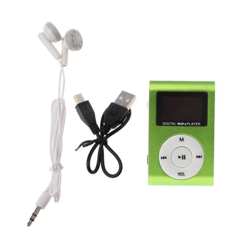 Máy Nghe Nhạc Mp3 Mini Có Cổng Usb , Thẻ Micro Sd Tf Màn Hình Lcd