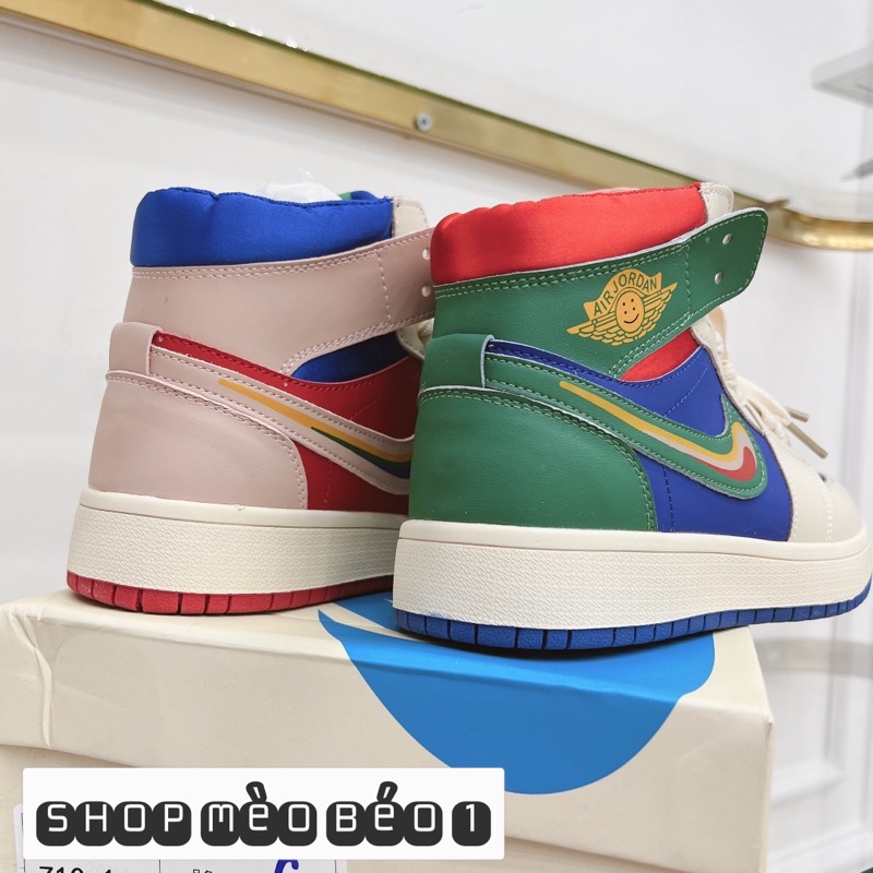 Giày thể thao sneaker jd cầu vồng pha màu fullbox