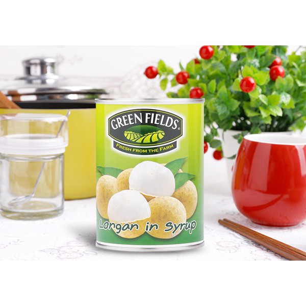NHÃN đóng hộp GREEN FIELDS THAILAND 565G