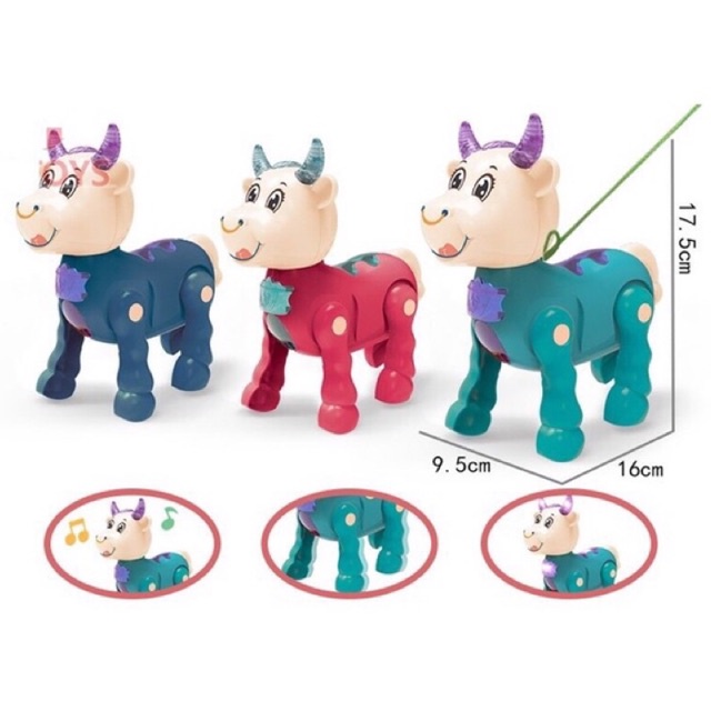 Đồ Chơi Dùng Pin Phát Nhạc Phát Sáng Cho Bé: Con Cua Đồ Chơi, Chú Rùa Phát Nhạc, Con Dê Phát Sáng, Con Bò Đồ Chơi…