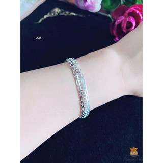 Lắc tay bạc kim tiền đón tài lộc