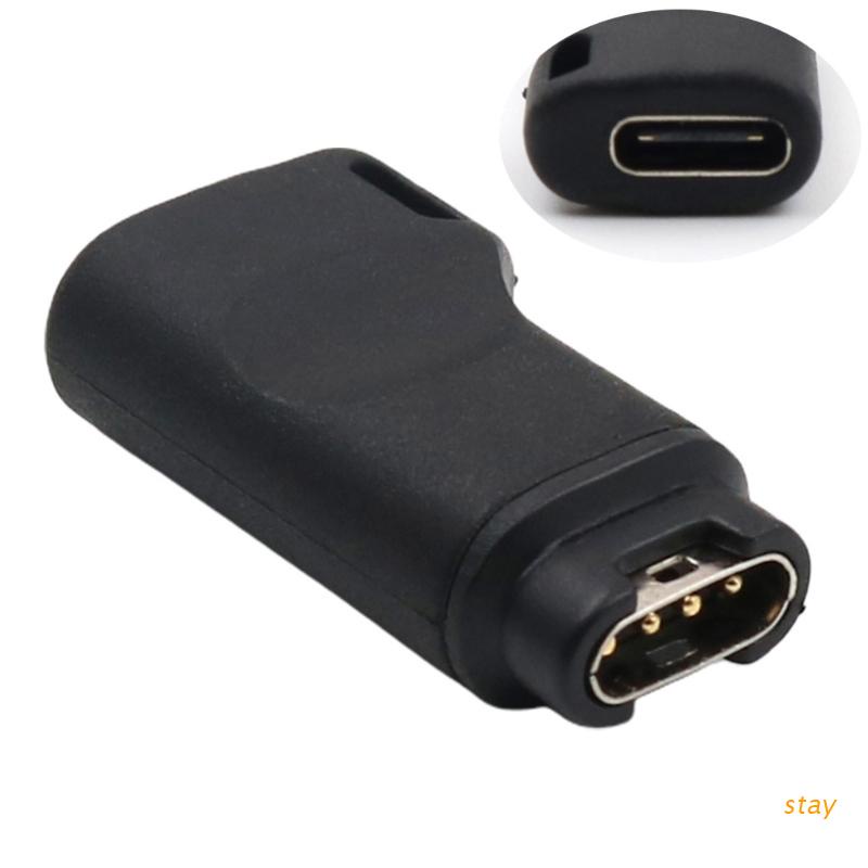 Đầu chuyển đổi cổng usb type C sang giắc 4 pin cho đồng hồ thông minh Garmin Vivosport Vivoactive 3/3T D2 Charlie