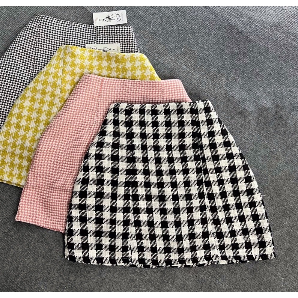 CHÂN VÁY CARO CHỮ A