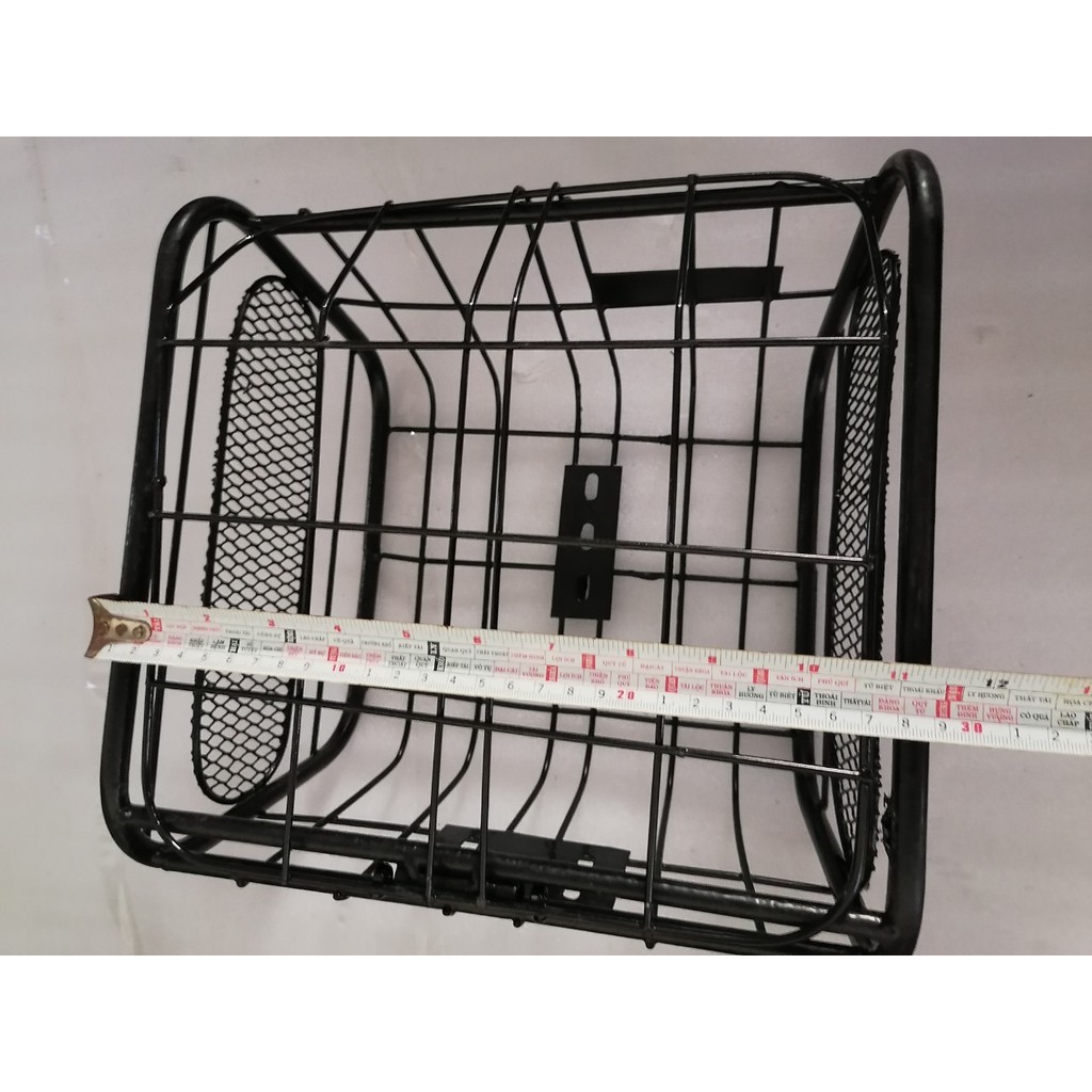 RỔ XE - Giỏ sắt xe đạp điện loại CÓ NẮP -COMBO RỔ + PASS BẮT RỔ