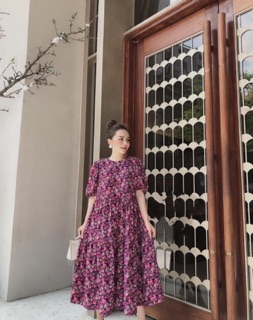 Đầm babydoll hoa nhí