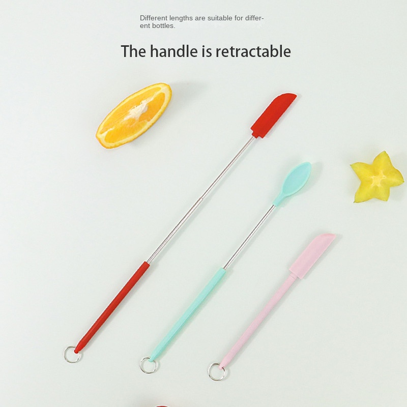 Muỗng Silicone Mini Kéo Dài Thu Gọn Được Tiện Lợi Dành Cho Nhà Bếp