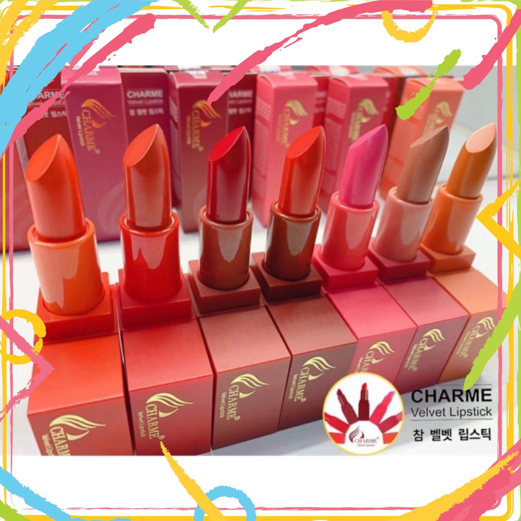 {sale sốc} Son Charme Hàn Quốc Velvet Lipstick  - Tặng kèm Bông Rửa Mặt | BigBuy360 - bigbuy360.vn