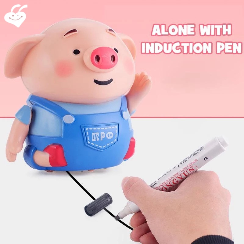 Đồ Chơi Bút Vẽ Hình Chú Heo Dễ Thương Dùng Trang Trí Giáng Sinh