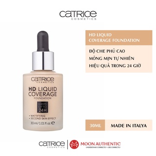 Kem nền Catrice HD Liquid Coverage Last Upto 30ml auth