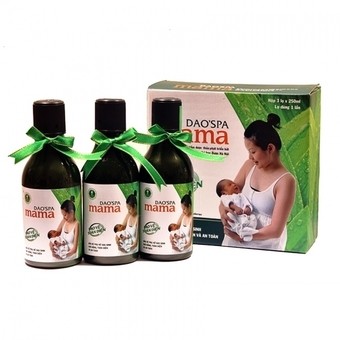 (Hàng Công Ty Date 10/2023) Hộp 3 Chai Dung Dịch Xông Tắm Cho Mẹ Sau Sinh Dao Spa Mama 250mlx3