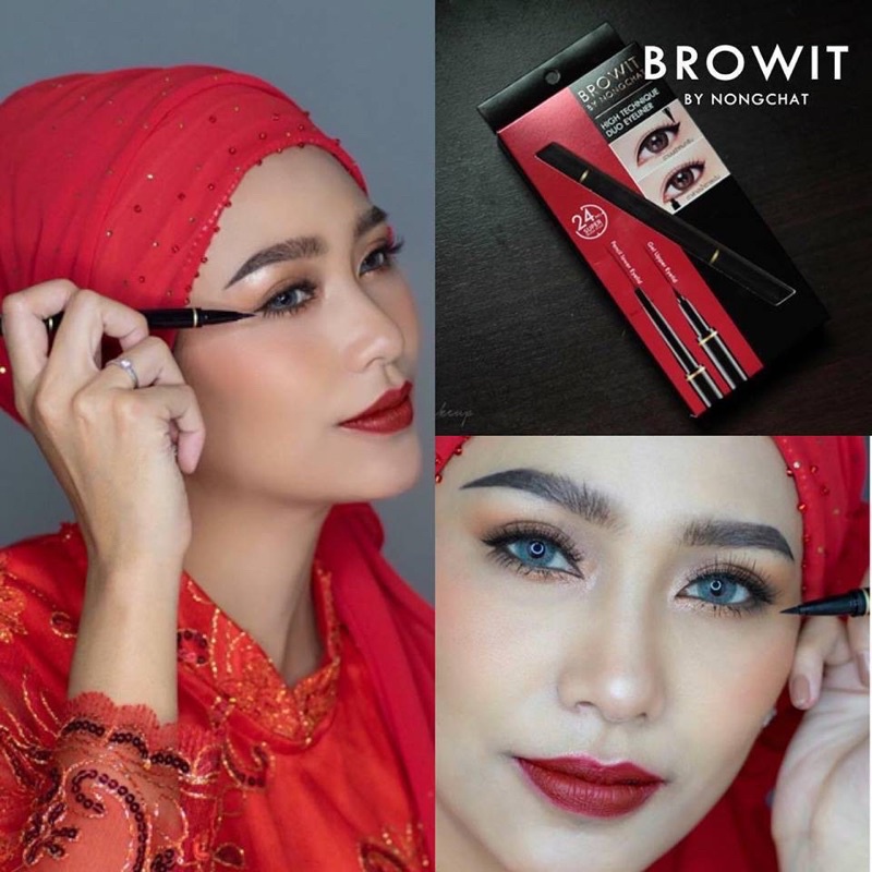 Bút kẻ mắt 2 đầu Browit Nongchat Hightechnique Duo Eyeline