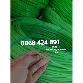 Cước cắt cỏ vuông, tròn 20 mét, 3mm, 3.5mm, 4 mm,màu đa dạng. Sợi cước mềm, bóng đẹp, dùng nuôi hàu, cắt cỏ, dây buộc..