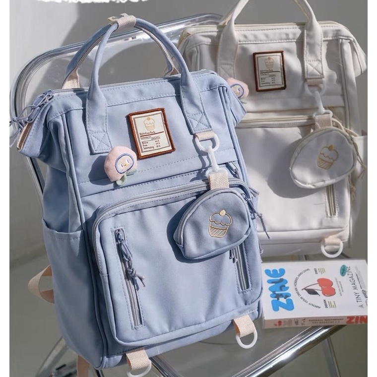 BALO/CẶP SÁCH CHỐNG NƯỚC NHIỀU NGĂN VUÔNG KÈM MÓC KHOÁ