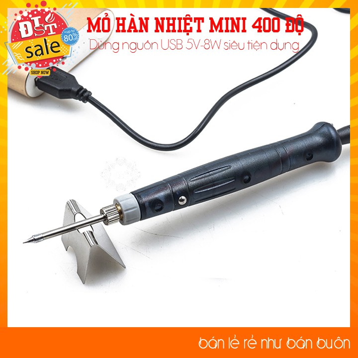 ✅ [RẺ NHẤT VIỆT NAM] Mỏ hàn nhiệt Mini 400 độ dùng nguồn USB 5V-8W siêu tiện dụng