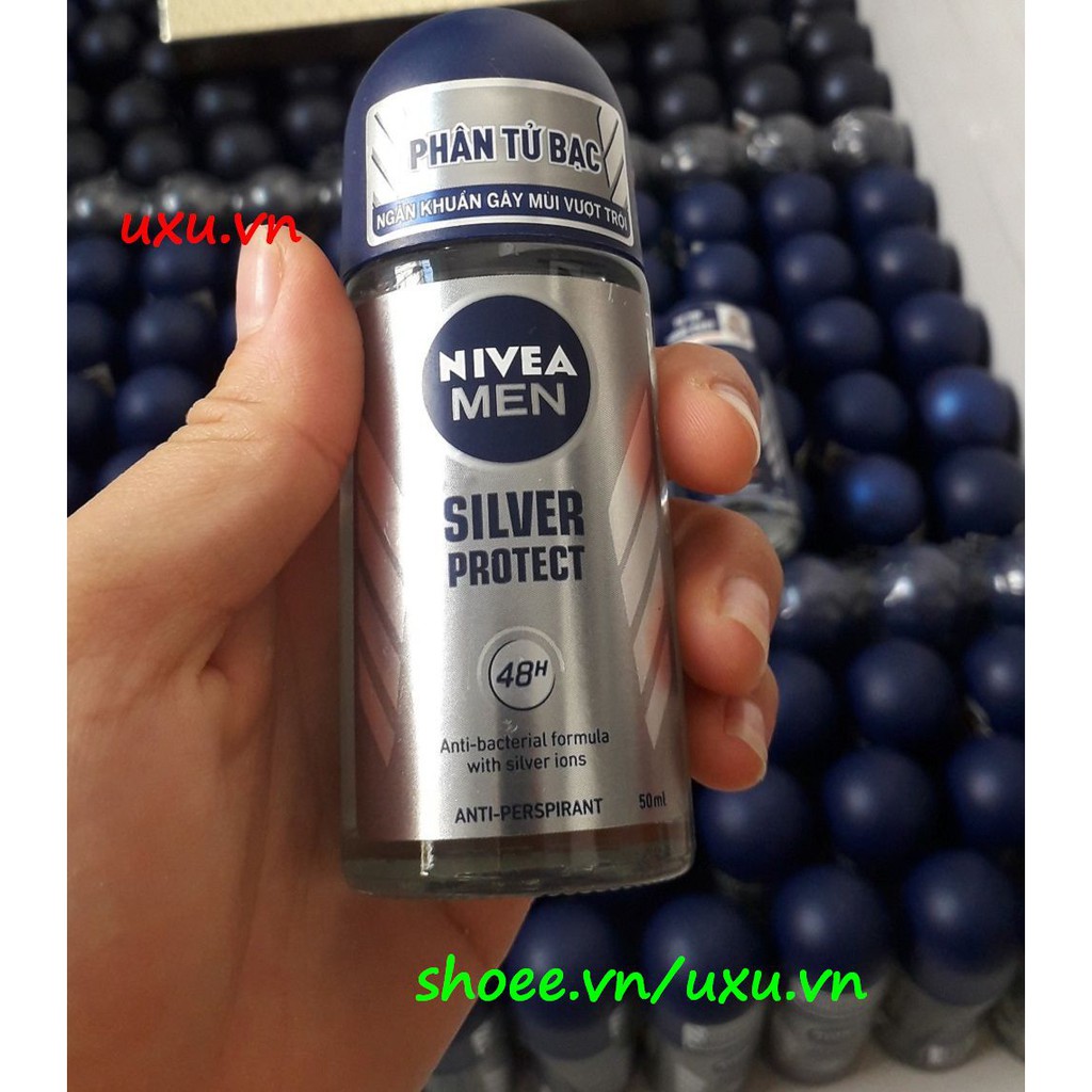 Lăn Khử Mùi Nam 50Ml Nivea Silver Protecter Phân Tử Bạc, Với uxu.vn Tất Cả Là Chính Hãng.