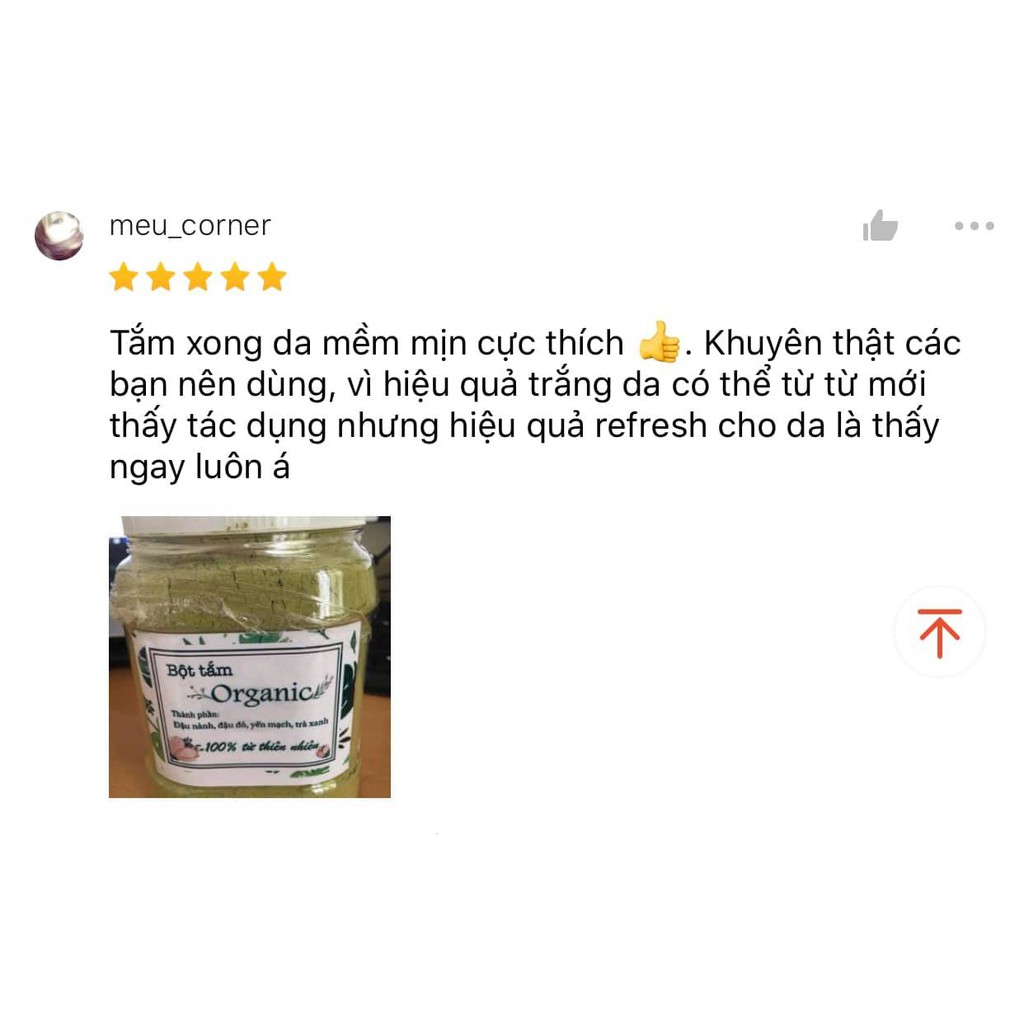 Bột tắm Organic