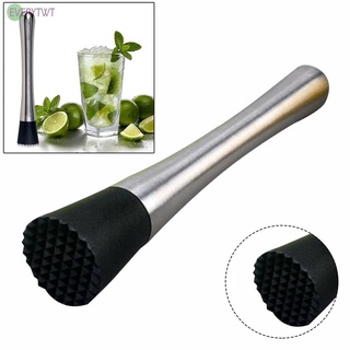 Stainless Steel Mixing Stick Cocktail DIY Drink Fruit Muddler Crushed Ice Tool@New