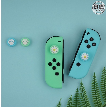Set nắp tay cầm máy chơi game IINE bảo vệ nút bấm silicone chống trượt dành cho Nintendo Switch Joycon