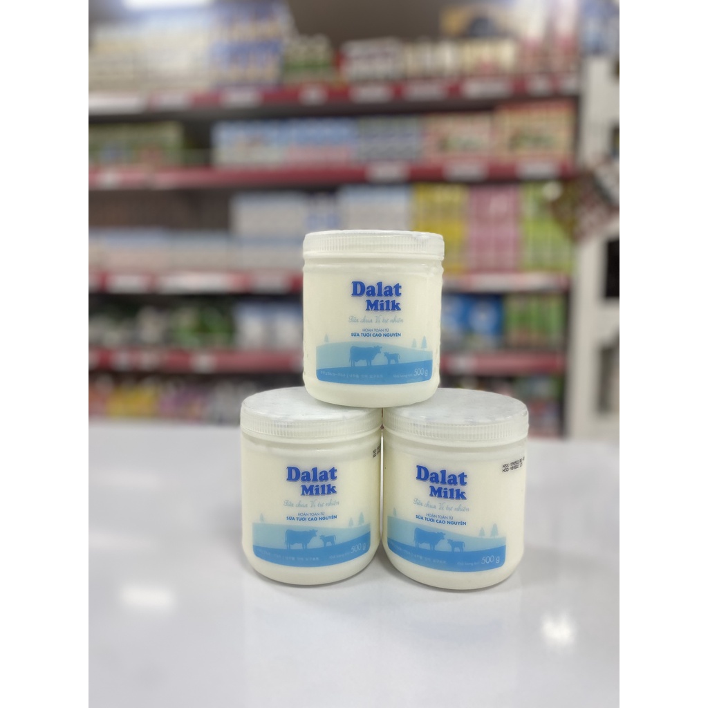 Sữa chua Vị Tự Nhiên Dalat Milk - hộp 500g