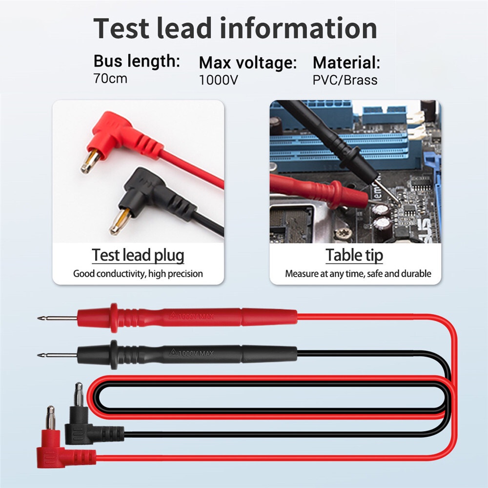 Vastar Đồng Hồ Vạn Năng DT9205A Đồng Hồ Vạn Năng Thông Minh Màn Hình Kỹ Thuật Số Độ Chính Xác Cao
