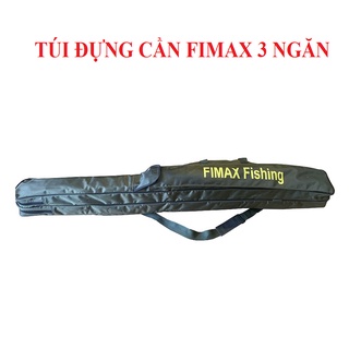 [SIÊU BỀN]Túi đựng cần câu cá 3 ngăn FIMAX 125/145/165cm x rộng 30cm chống thấm cho cần 2m1/2m7/3m, bao đựng cần lure rẻ