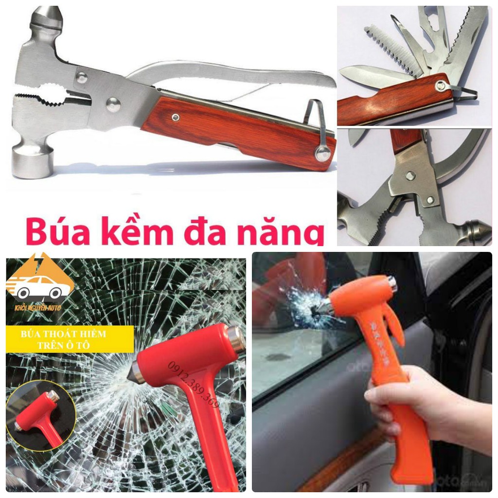 [XÃ KHO] BÚA THOÁT HIỂM ĐẬP KÍNH TRÊN Ô TÔ - BÚA KÌM ĐA NĂNG [HCM]