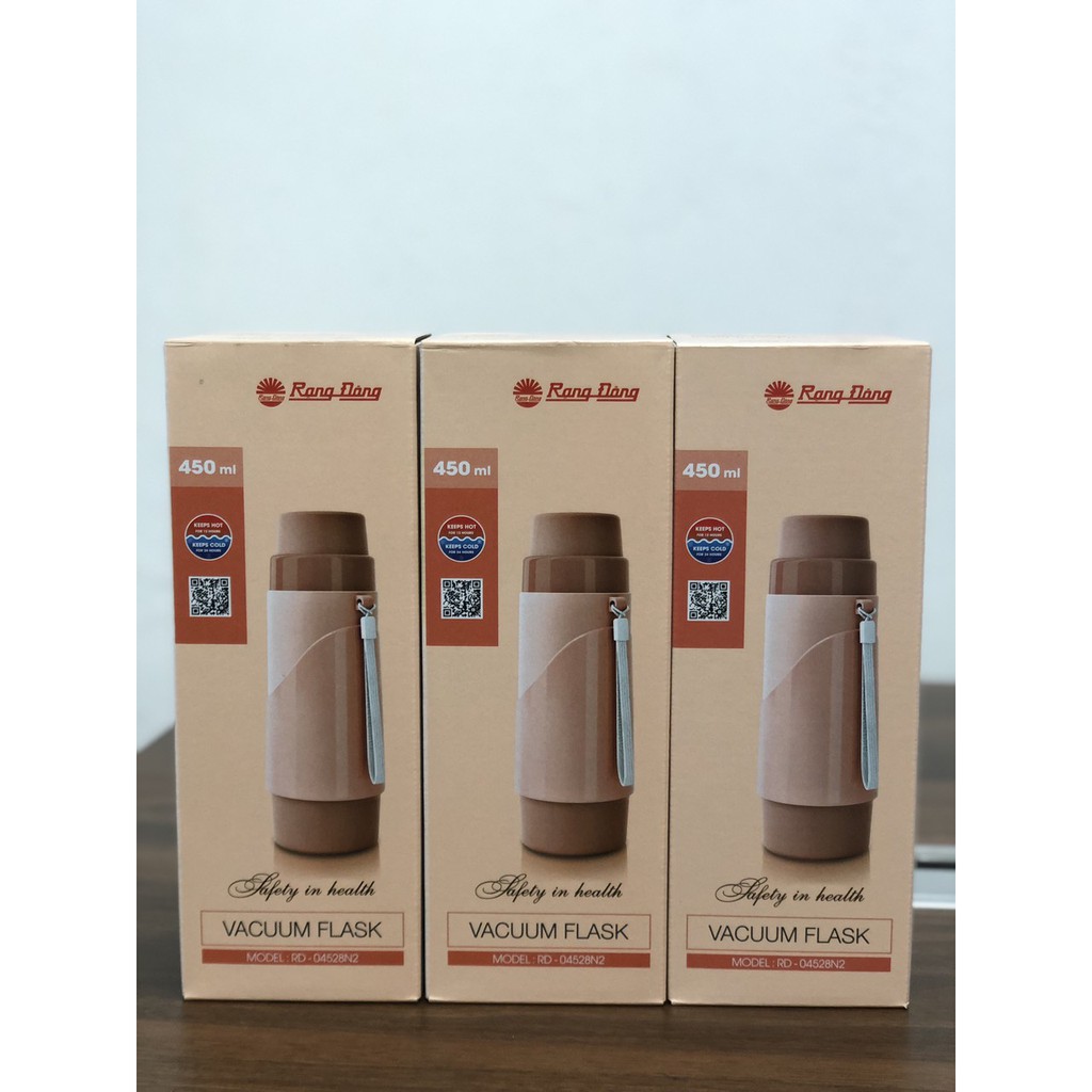 Phích ✌️GIỮ NHIỆT✌️ mini có DÂY ĐEO 450ml Rạng Đông RD 04528 N2