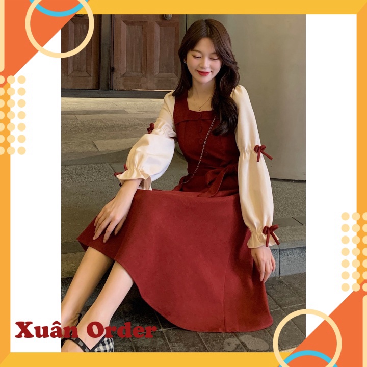 - Váy Cổ Vuông - Hàng Quảng Châu - Xuanorder