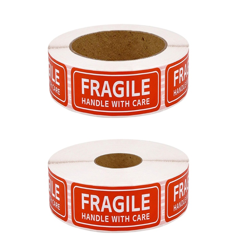 Bộ 150 500 Nhãn Dán Bắt Mắt Màu Đỏ Chăm Sóc Da