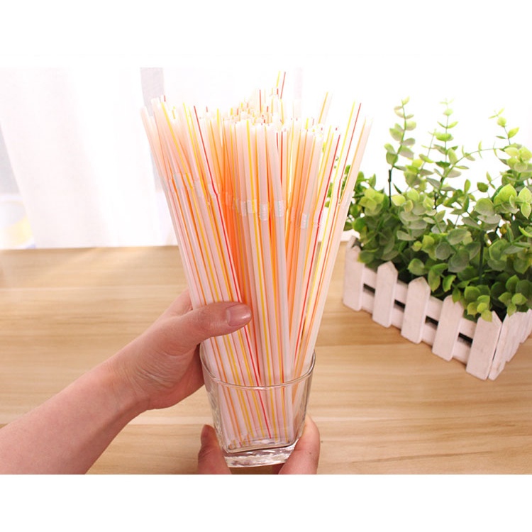 Ống hút nhựa cao cấp bịch 100 cái