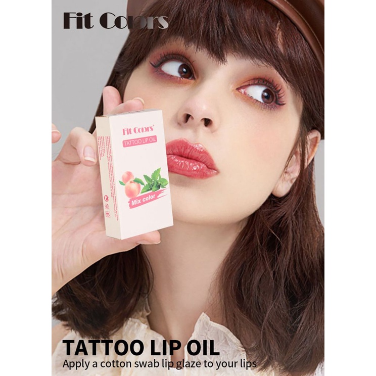 [Hàng mới về] Hộp 20 tăm cotton son môi dạng lỏng màu đỏ