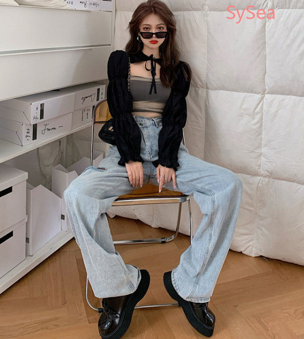 Set 2 Món Áo Sơ Mi Phối Khăn Choàng Thời Trang Cho Nữ