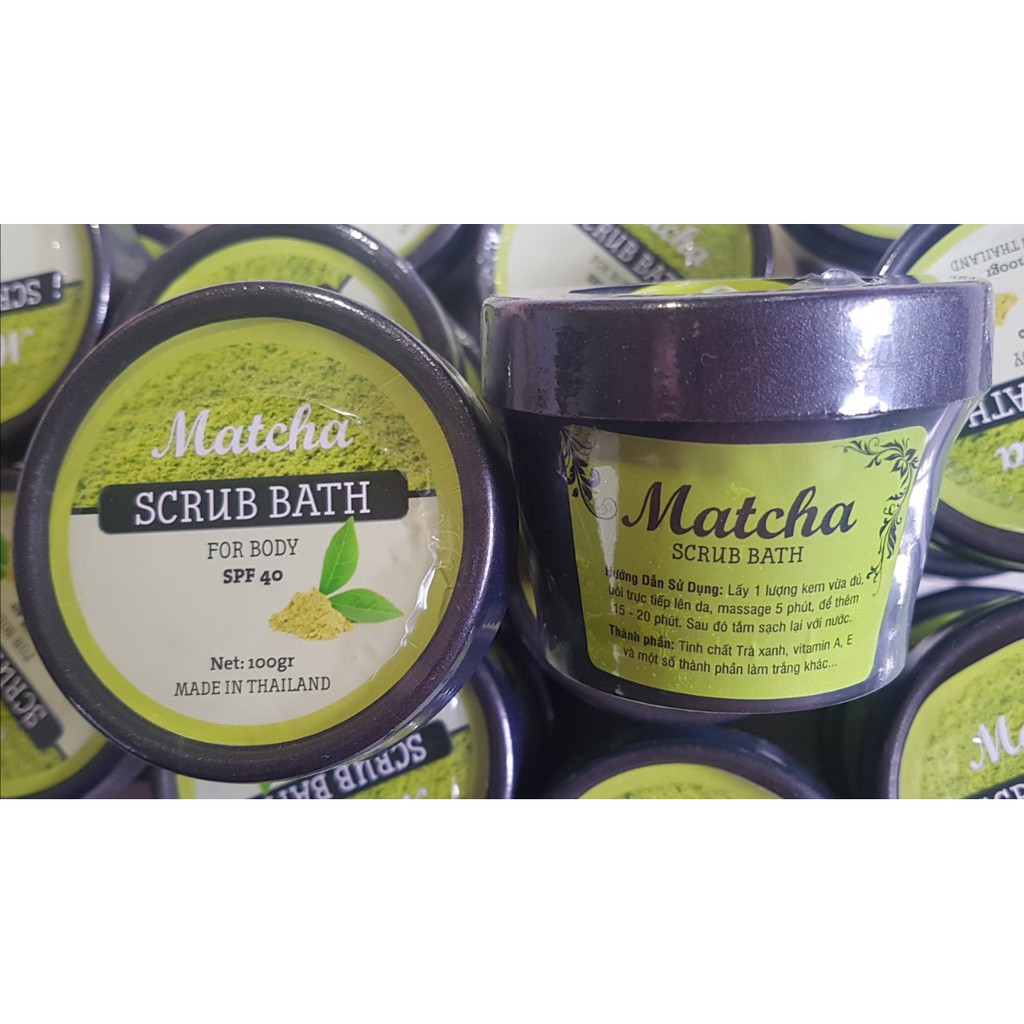 KEM TẮM KHÔ TRẮNG DA MATCHA