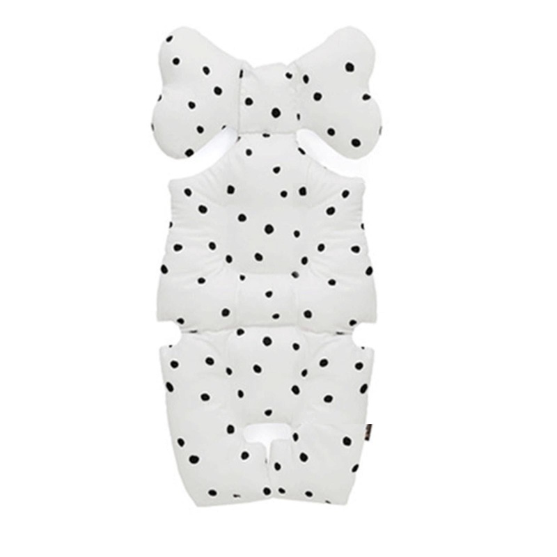 Tấm Đệm Lót Xe Đẩy Em Bé Bằng Vải Lưới Cotton Mềm Thoáng Khí 3D