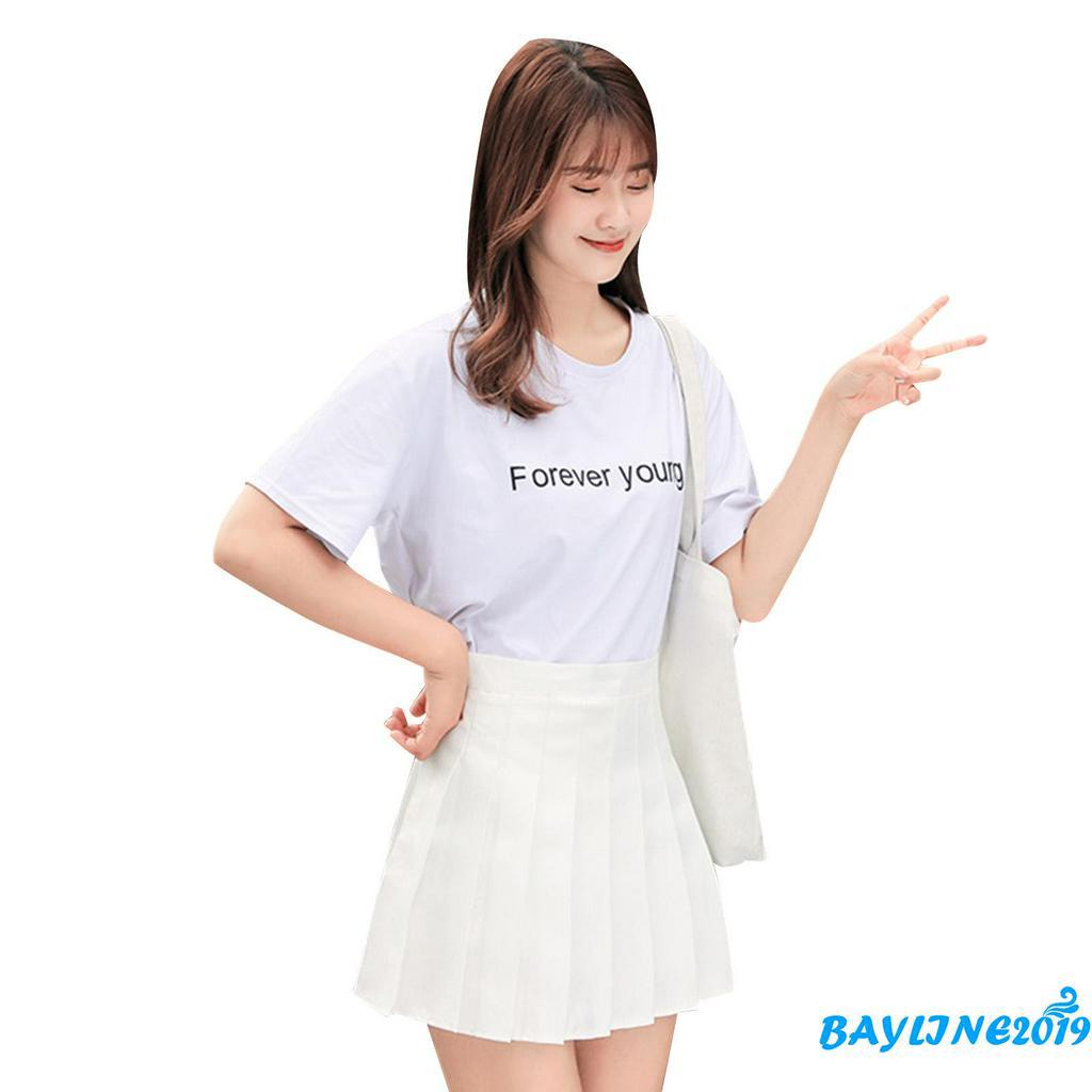 Chân Váy Chữ A Màu Trơn Phong Cách Hàn Quốc Thời Trang Cho Nữ