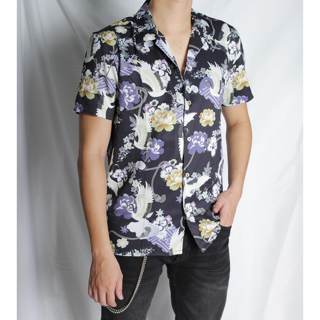 Áo sơ mi hoạ tiết ZR summer