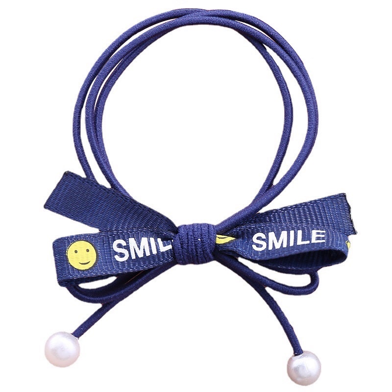 Sỉ 10 buộc tóc ruy băng smile nơ tua ngắn  27k