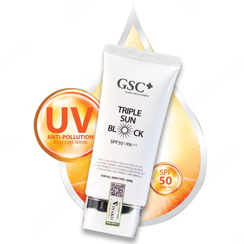 Kem chống nắng GSC Triple Sun Block SPF 50+/PA+++ chính hãng
