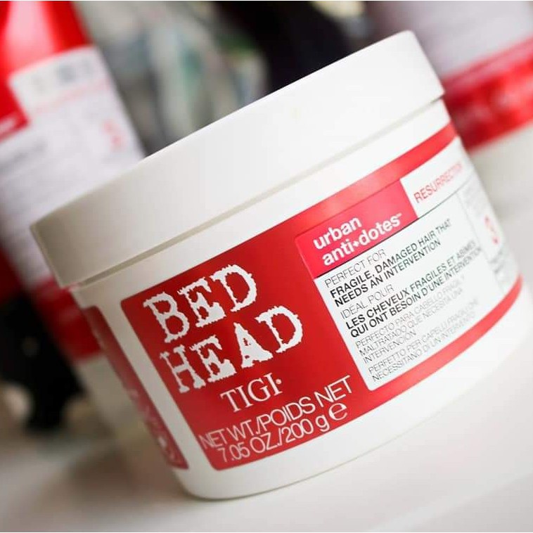 Kem Ủ Tóc Tigi Bed Head Đỏ - Chứa Nano Collagen Hồi Sinh Tóc Hư Tổn 200g