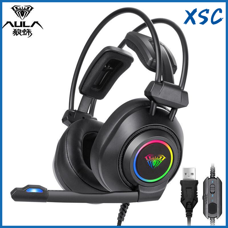 Tai Nghe Chơi Game Aula S600 7.1 Kênh Có Mic Và Phụ Kiện