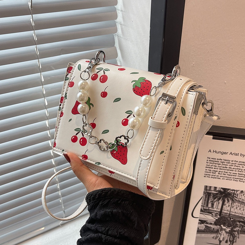 Túi Đeo Chéo Dáng Vuông Nhỏ In Họa Tiết Thời Trang Cao Cấp Cho Nữ