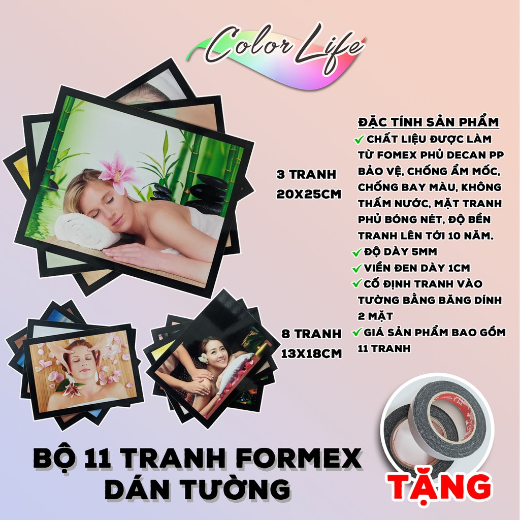 TRANH SPA DÁN TƯỜNG FOMEX TRANG TRÍ DECOR ĐẸP GIÁ RẺ TSPA01