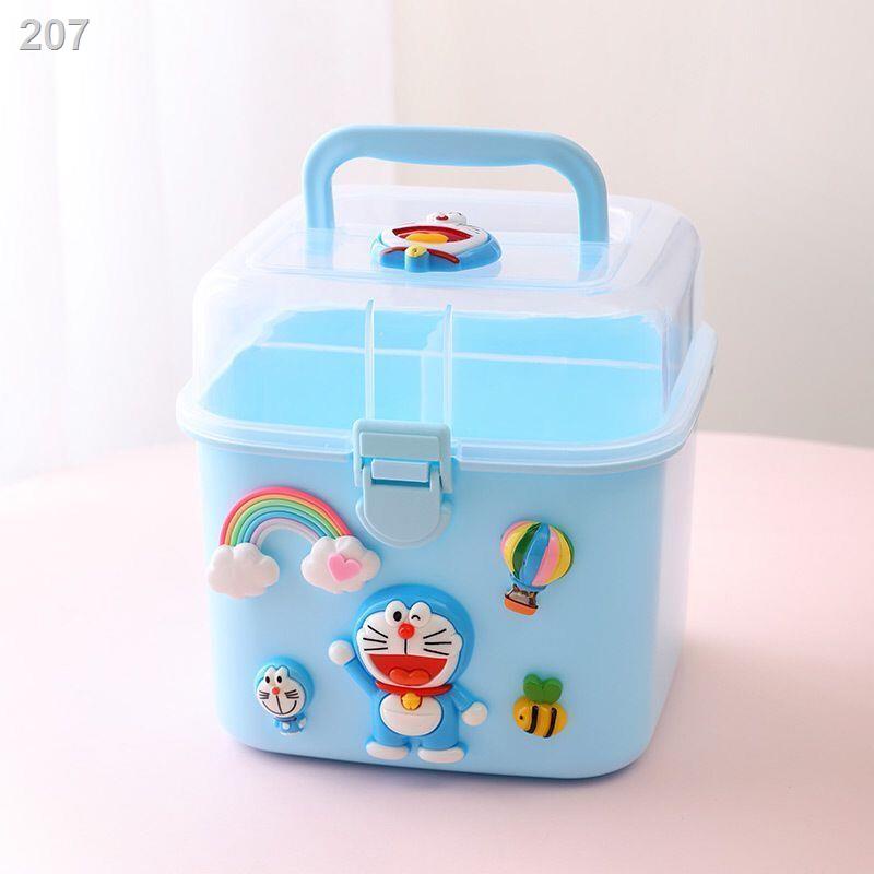 【Mới nhất 】Tủ đựng thuốc hộp đồ gia dụng phim hoạt hình dễ thương cho bé trẻ em phụ kiện tóc học sinh dây kẹp